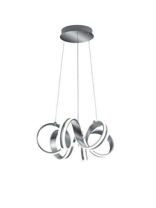 LUSTRĂ LED 55/155 cm  - culoare aluminiu, Basics, metal (55/155cm)