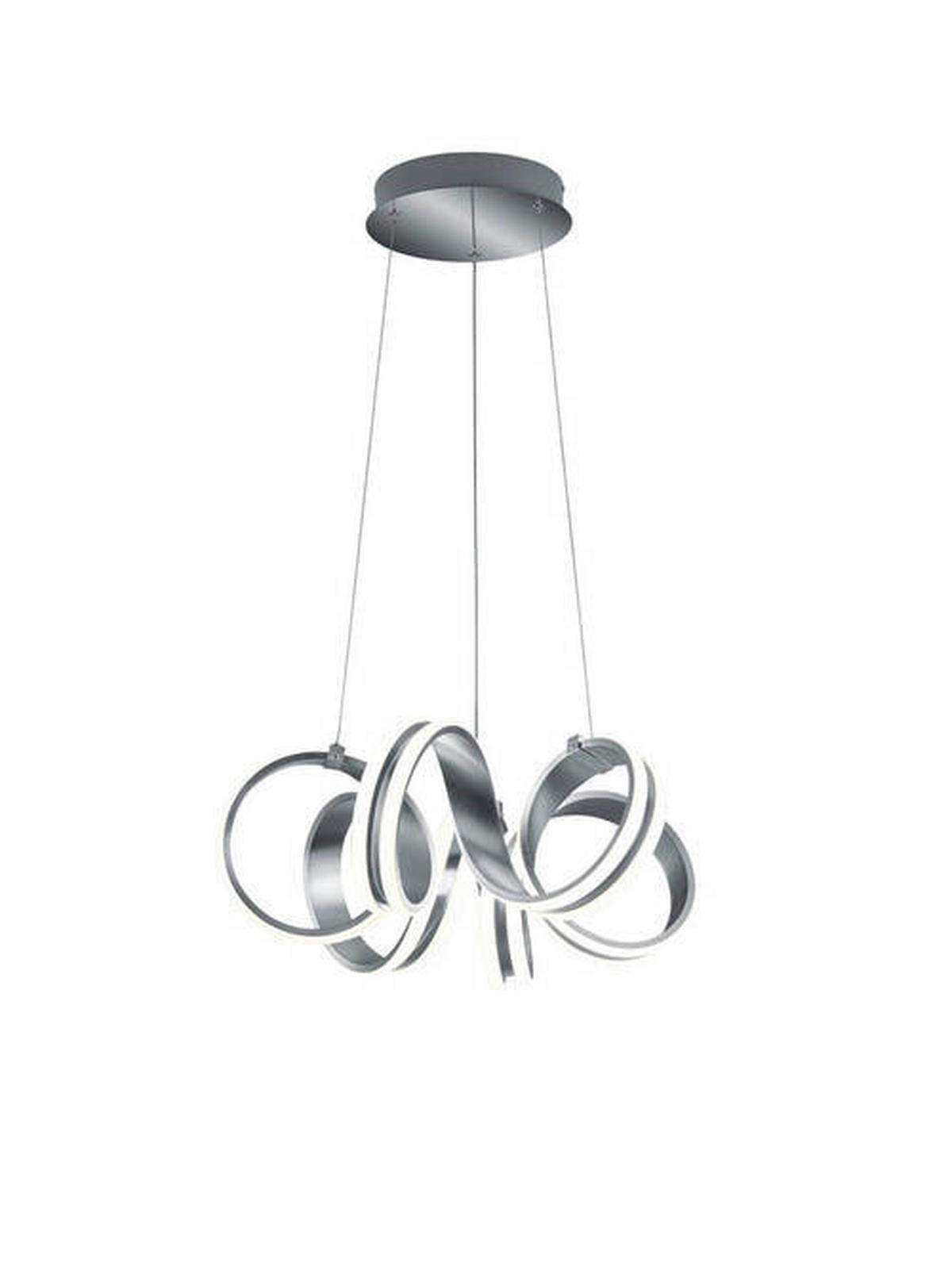 LED-HÄNGELEUCHTE 55/155 cm    - Alufarben, Basics, Metall (55/155cm) - Trio Leuchten