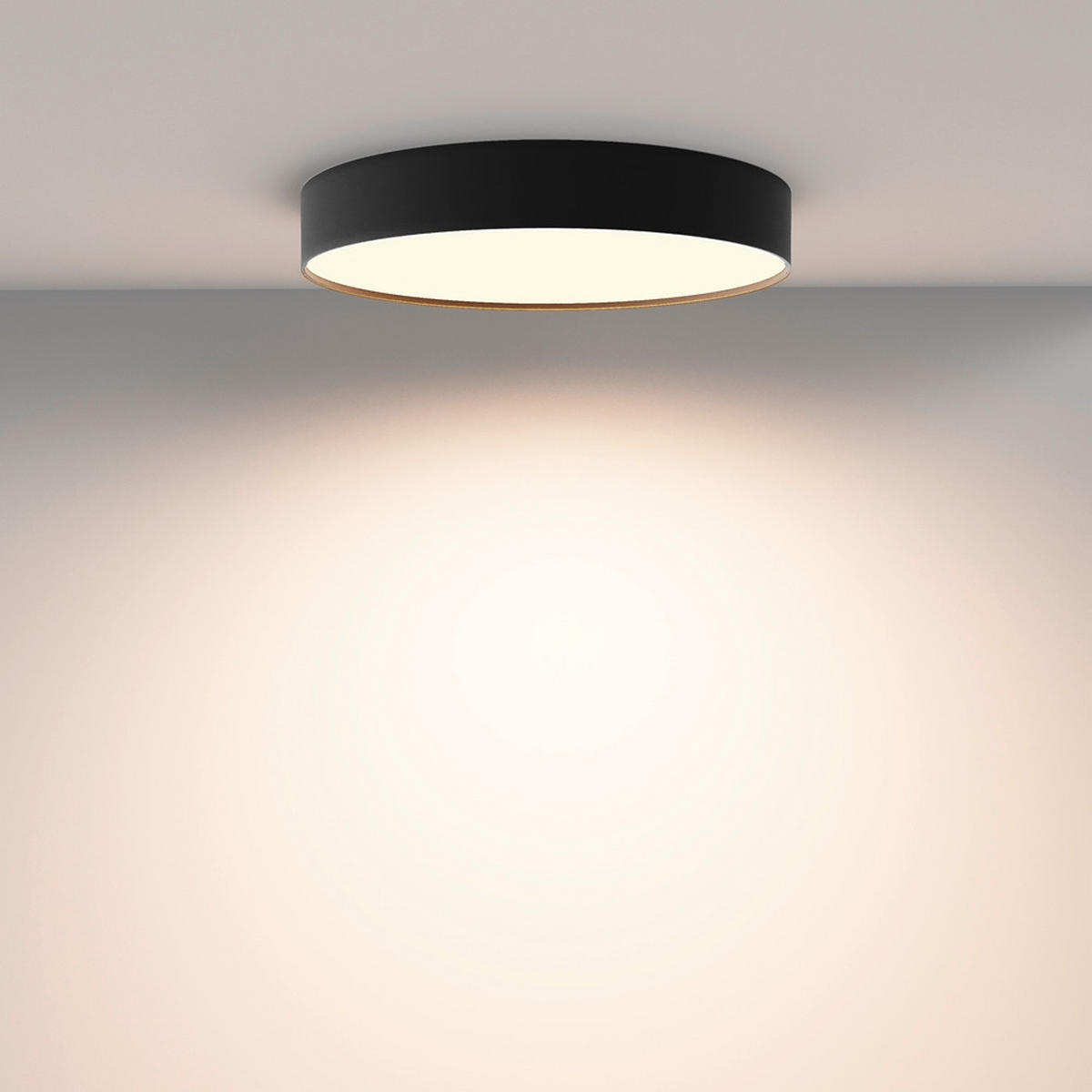 DECKENLEUCHTE  40/6 cm    - Schwarz, Modern, Metall (40/6cm) - MAYTONI