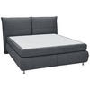 BOXSPRINGBETT 180/200 cm  in Dunkelgrau  - Edelstahlfarben/Dunkelgrau, KONVENTIONELL, Textil (180/200cm) - Dieter Knoll