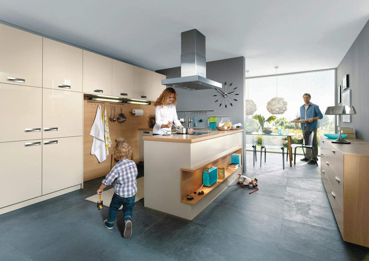 EINBAUKÜCHE   - Design, Holzwerkstoff - Novel