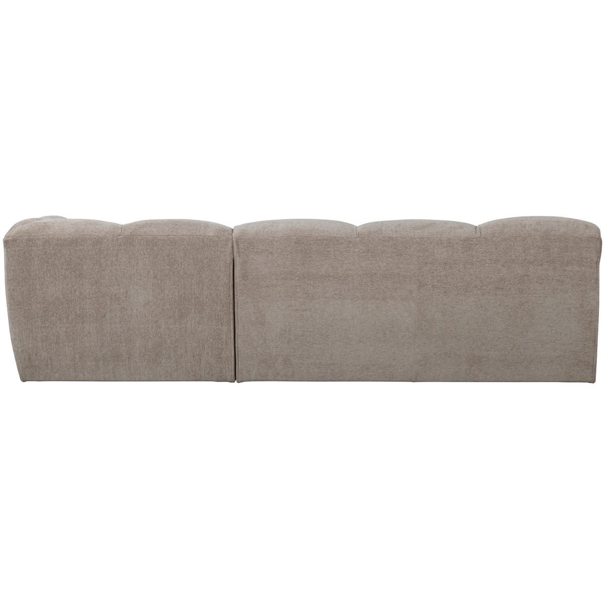ECKSOFA Tibas Sandfarben Webstoff  - Sandfarben/Schwarz, Design, Kunststoff/Textil (280/165cm) - Livetastic