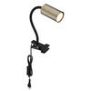 LAMPA SO ŠTIPCOM, GU10, 10/5,5/41,5 cm - čierna/mosadzná, Basics, kov/plast (10/5,5/41,5cm) - Globo
