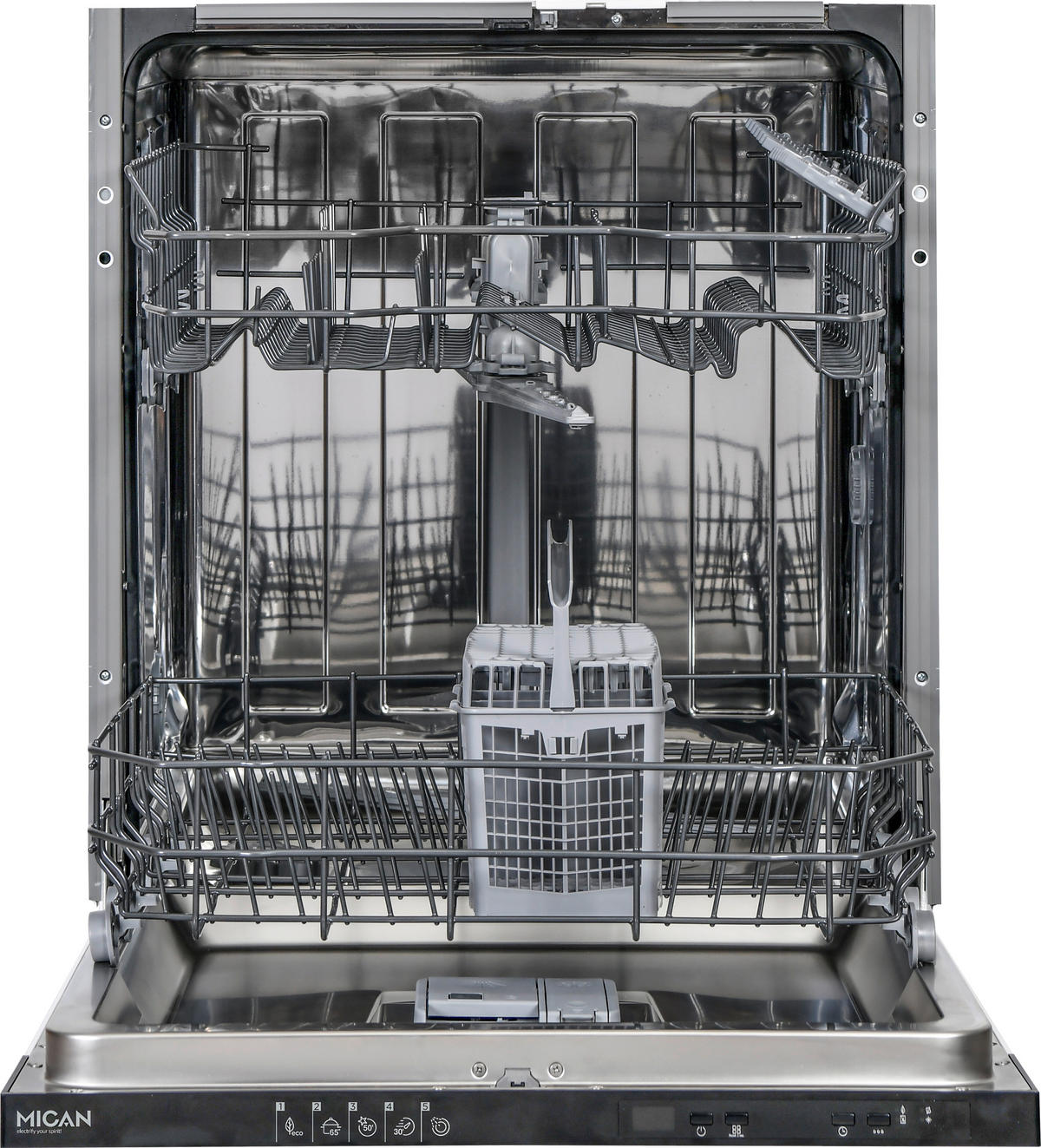 GESCHIRRSPÜLER GSV60D  - Schwarz/Weiß, Basics, Metall (59,8/82/55cm) - Mican