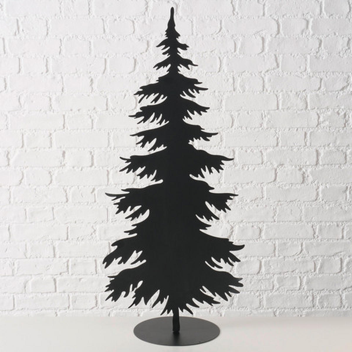 DEKOWEIHNACHTSBAUM  - Schwarz, Basics, Metall (90cm) - X-Mas