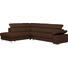 WOHNLANDSCHAFT in Leder Braun - Alufarben/Braun, Design, Leder/Metall (226/275cm) - Beldomo Premium WOHNLANDSCHAFT in Leder Braun - Alufarben/Braun, Design, Leder/Metall (226/275cm) - Beldomo Premium