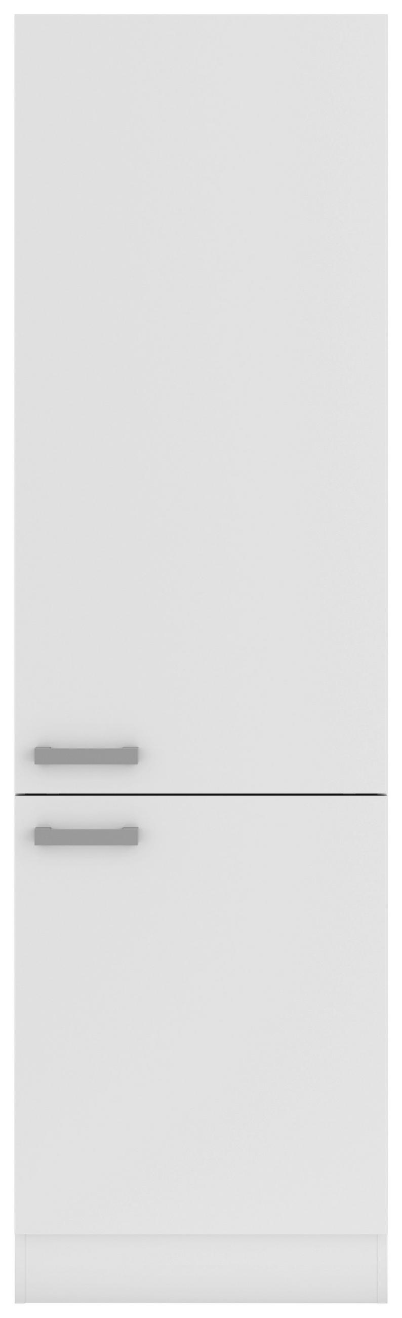 APOTHEKERSCHRANK 60/206,8/57,1 cm  in Weiß  - Alufarben/Weiß, Basics, Holzwerkstoff/Metall (60/206,8/57,1cm) - Optifit
