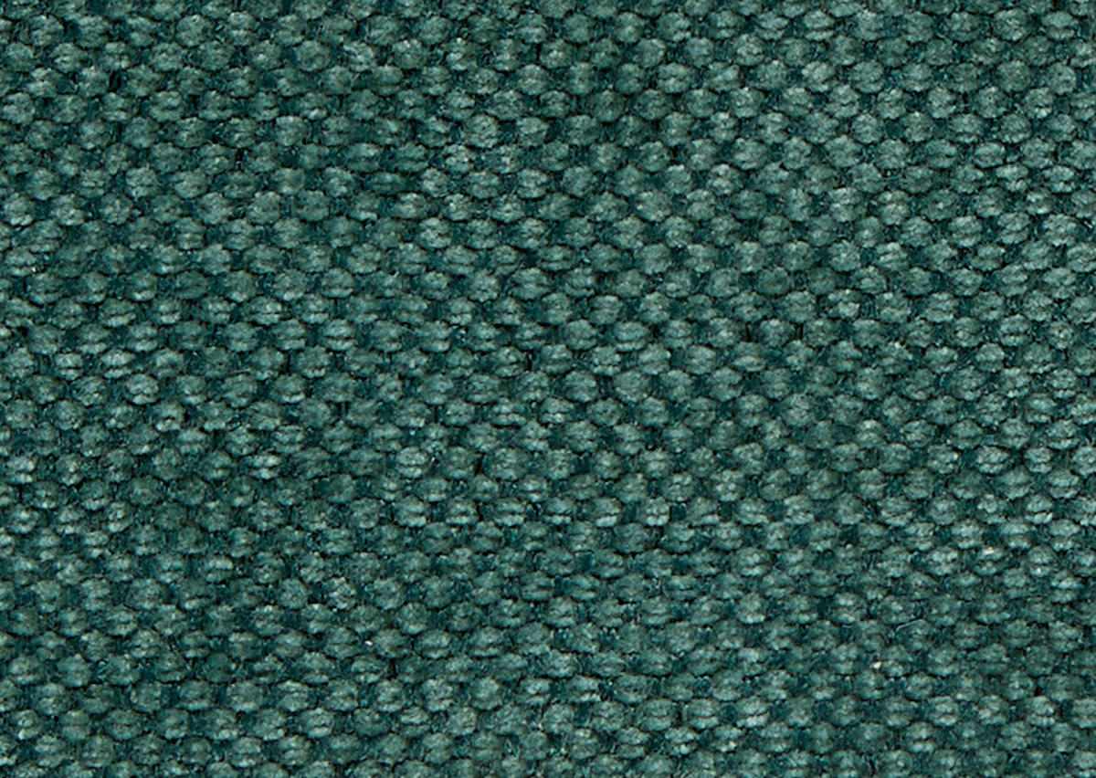ECKSOFA Dieter Knoll in Chenille, Flachgewebe Waldgrün  316/175 cm  - Waldgrün/Schwarz, Design, Textil/Metall (316/175cm) - Dieter Knoll
