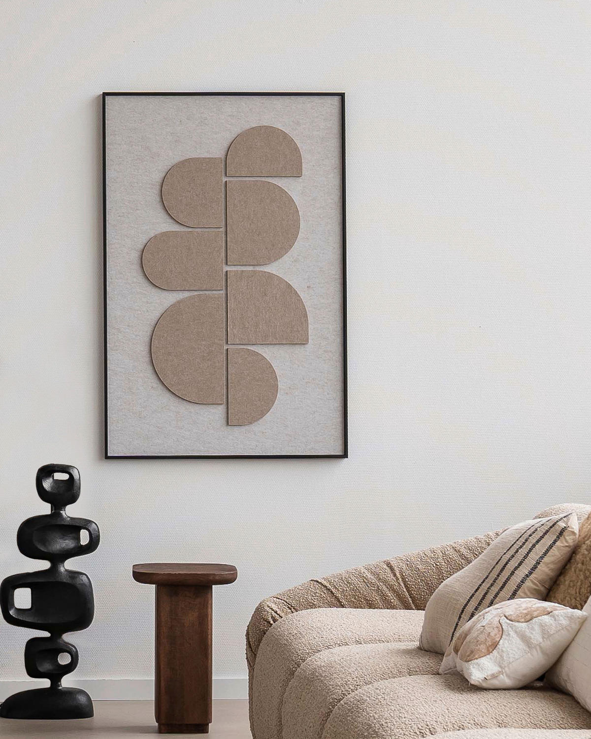 BILD 80/120/10 cm  - Beige/Schwarz, Basics, Holz/Kunststoff (80/120/10cm)