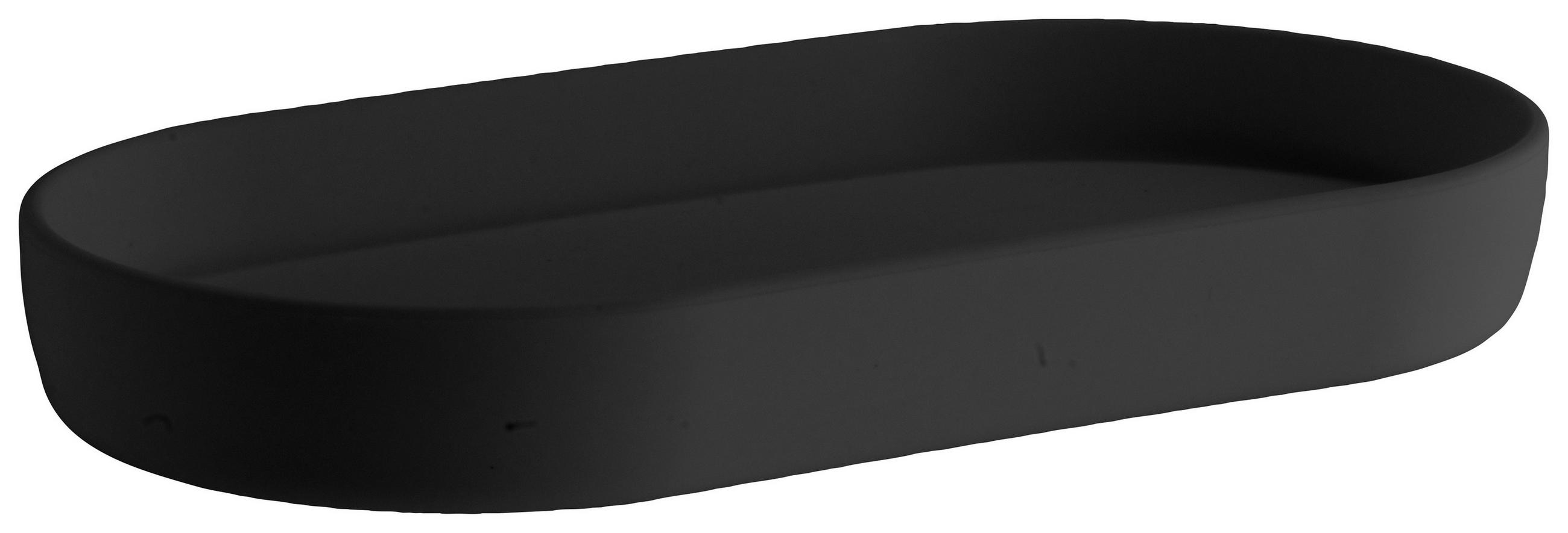 SEIFENSCHALE Kunststoff  - Schwarz, Basics, Kunststoff (18/2,4/9,5cm)