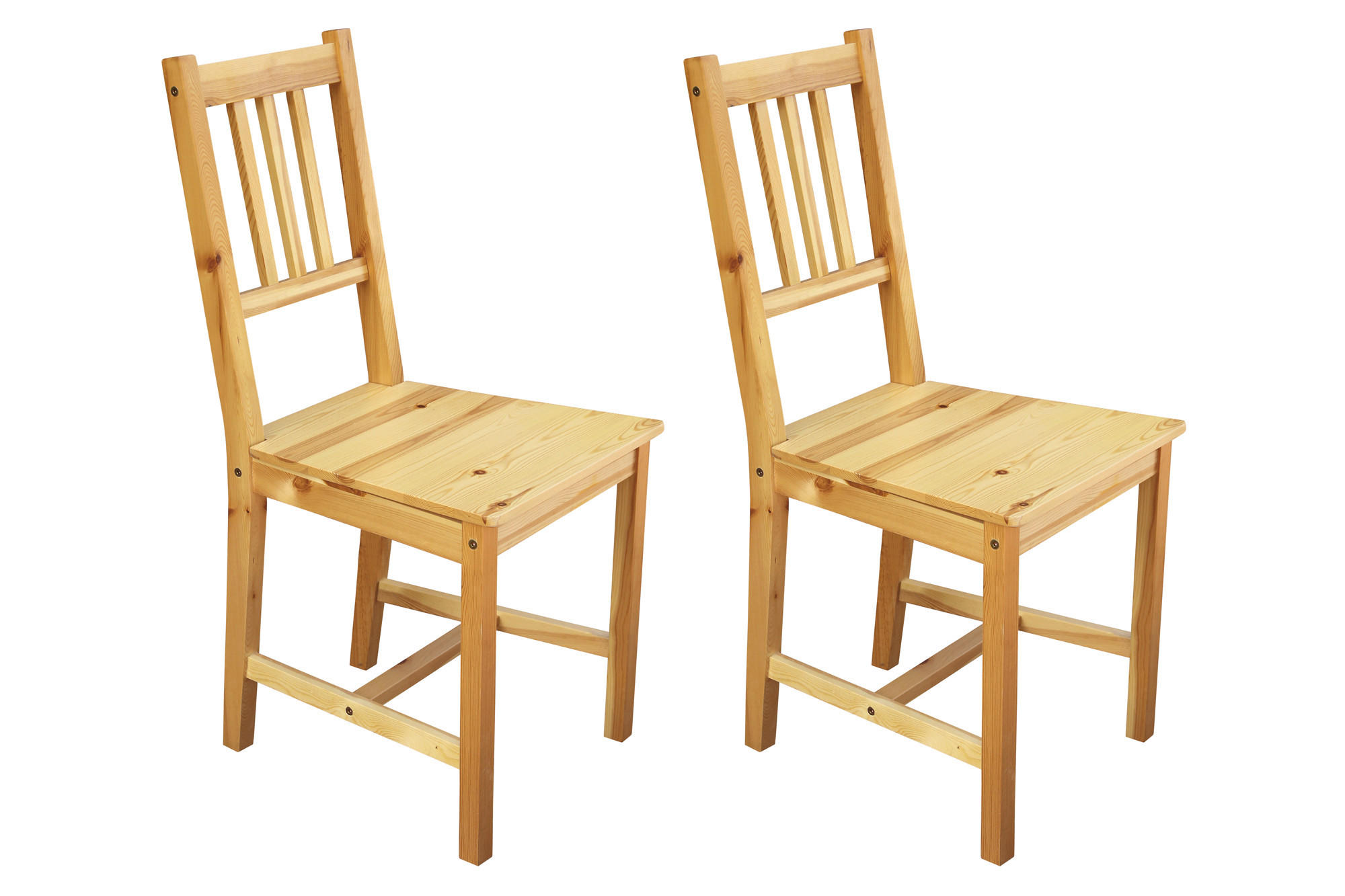 STUHL-SET 2 Stück  in  - Naturfarben, Design, Holz (42/92/42cm) - Livetastic