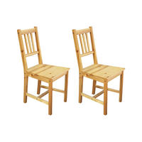 STUHL-SET 2 Stück  in  - Naturfarben, Design, Holz (42/92/42cm) - Livetastic