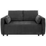 SCHLAFSOFA Chenille Schwarz  - Schwarz, KONVENTIONELL, Kunststoff/Textil (161/90/108cm) - Carryhome