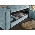 BOXSPRINGBETT 180/200 cm  in Blau  - Blau, KONVENTIONELL, Textil (180/200cm) - Carryhome