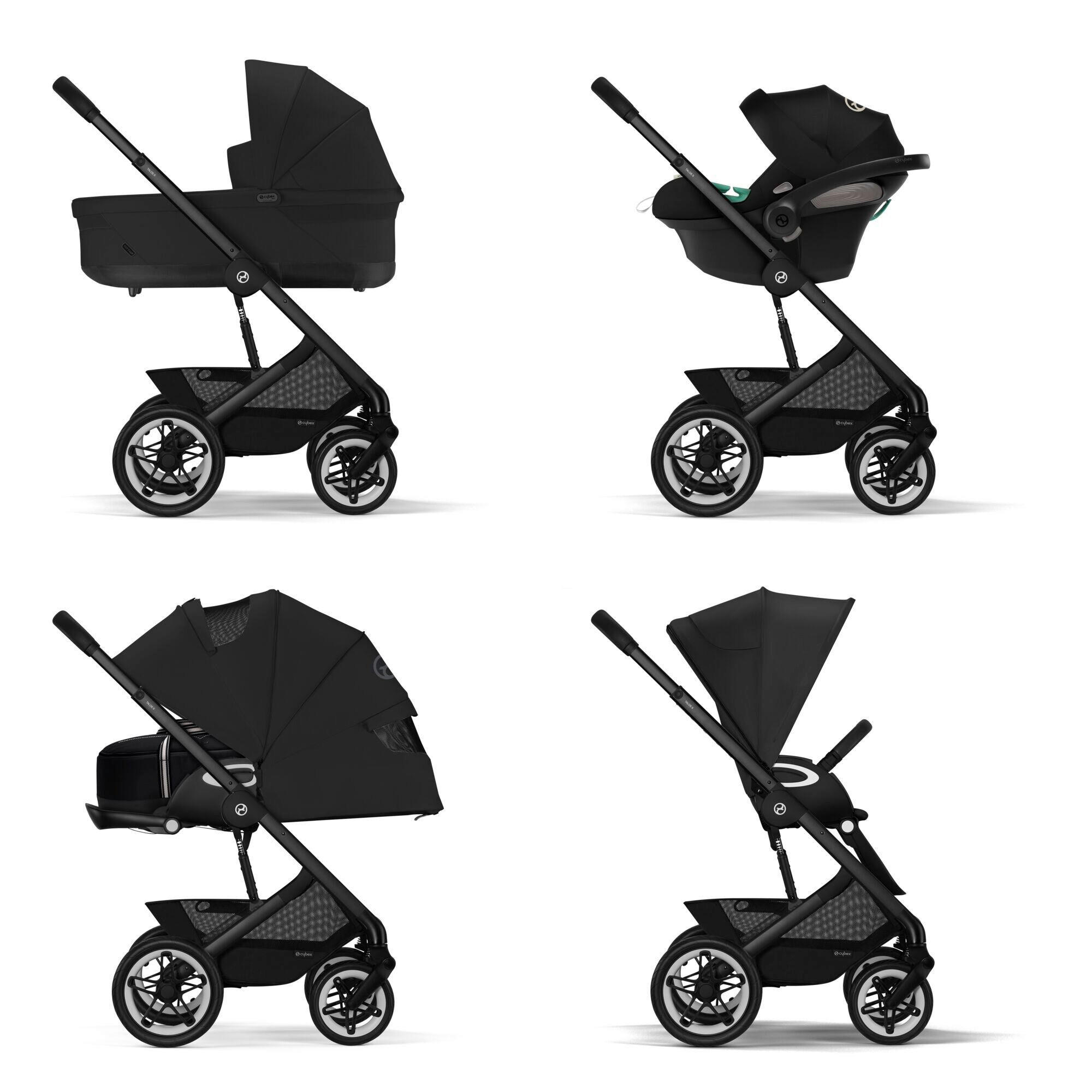 BARNVAGN Talos S Lux  - svart, Basics, metall/plast (91/60,5/110cm) - Cybex