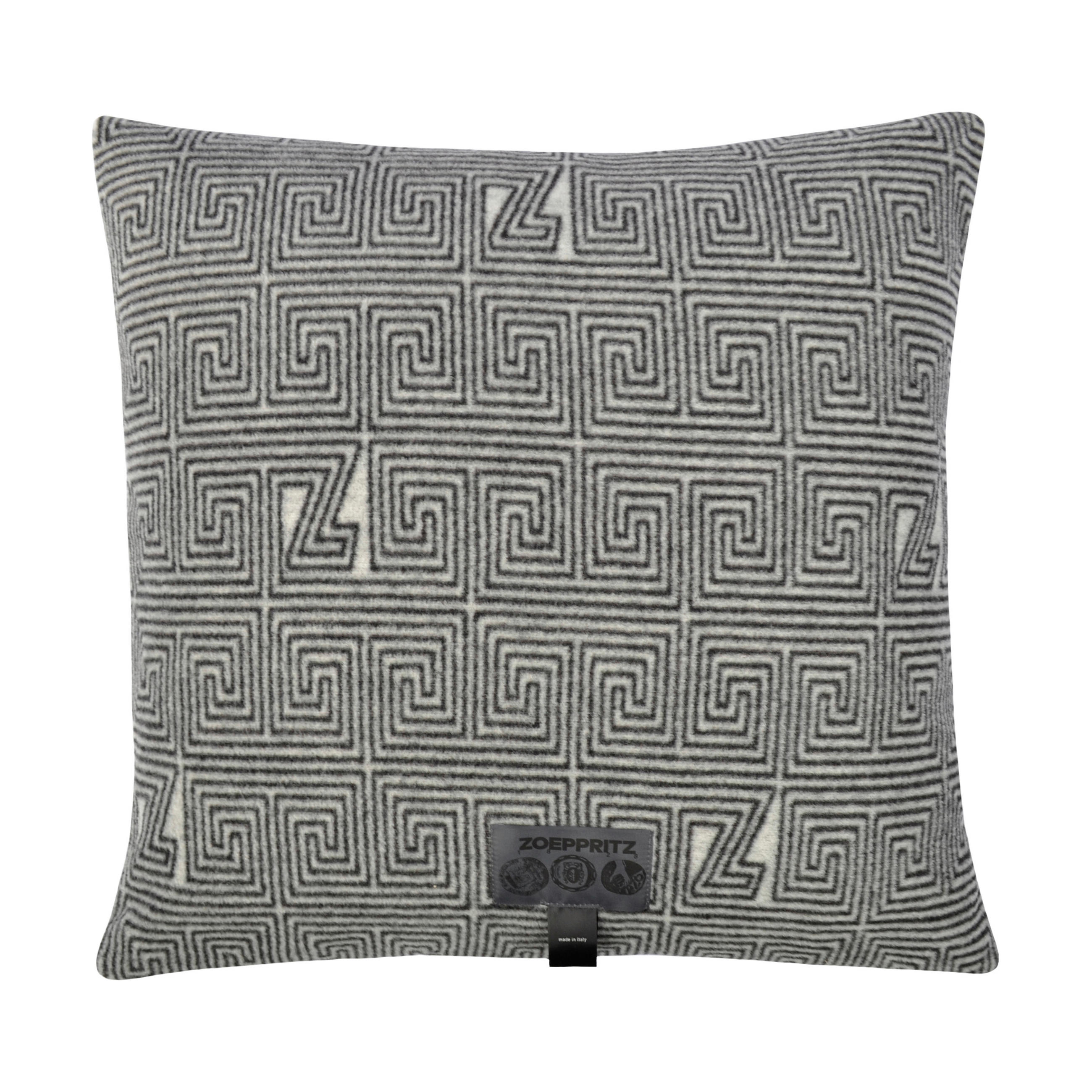 KISSENHÜLLE SOFT-FLEECE LEGACY 50/50 cm  - Hellgrau/Grau, Design, Textil (50/50cm) - Zoeppritz