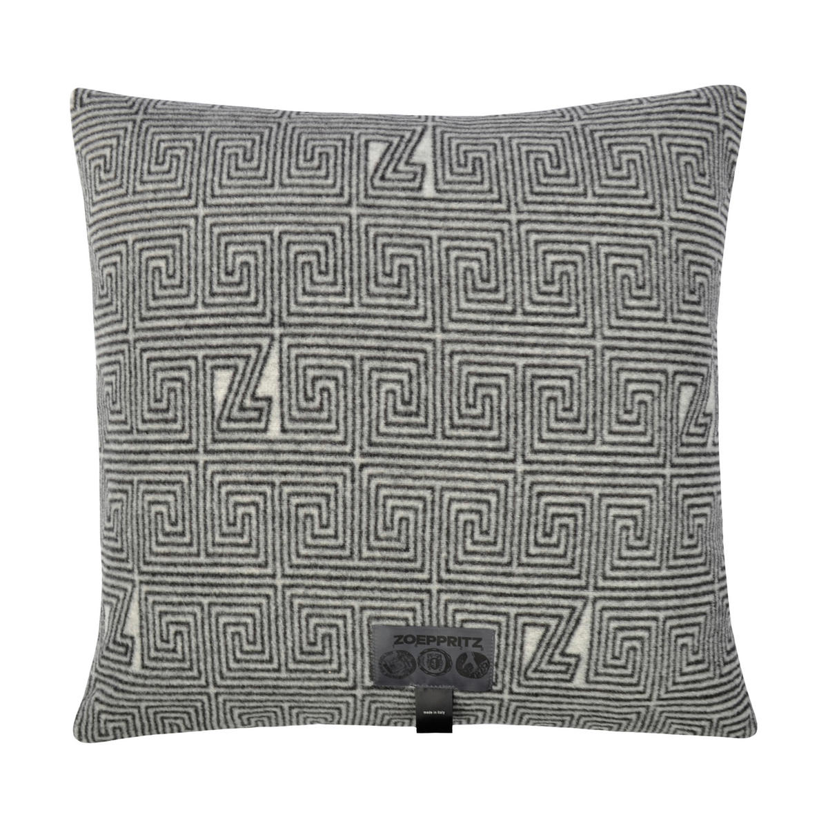 KISSENHÜLLE SOFT-FLEECE LEGACY 50/50 cm  - Hellgrau/Grau, Design, Textil (50/50cm) - Zoeppritz