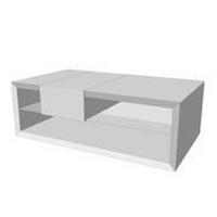 KLUB STOČIĆ 120/40/67 cm  bela, boja hrasta, svetlosiva  - boja hrasta/bela, Dizajnerski, pločasti materijal (120/40/67cm) - Ambiente