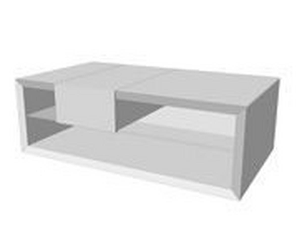 KLUB STOČIĆ 120/40/67 cm  bela, boja hrasta, svetlosiva  - boja hrasta/bela, Dizajnerski, pločasti materijal (120/40/67cm) - Ambiente