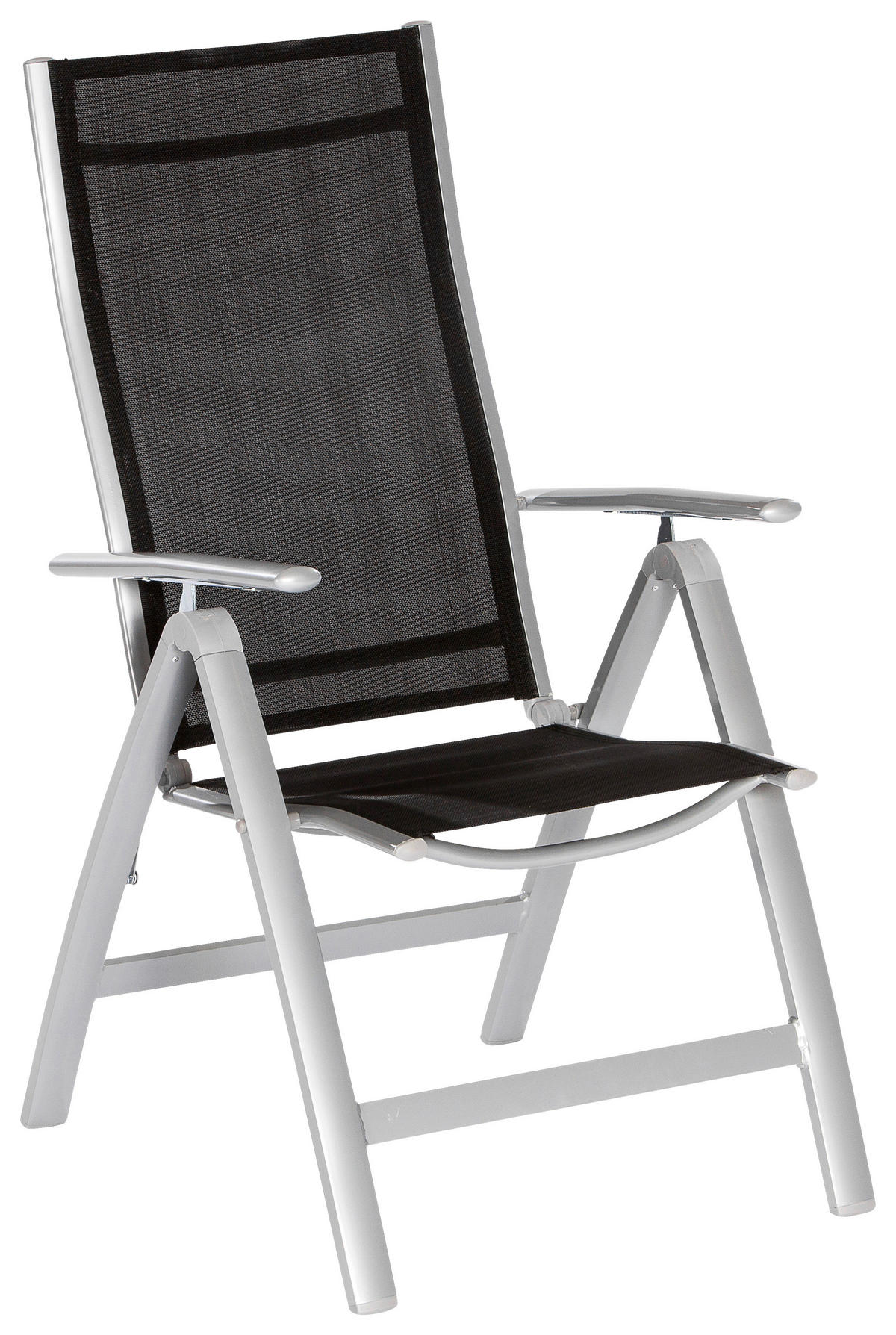 GARTENSET Aluminium  - Silberfarben/Schwarz, MODERN, Textil/Metall - Gardenson