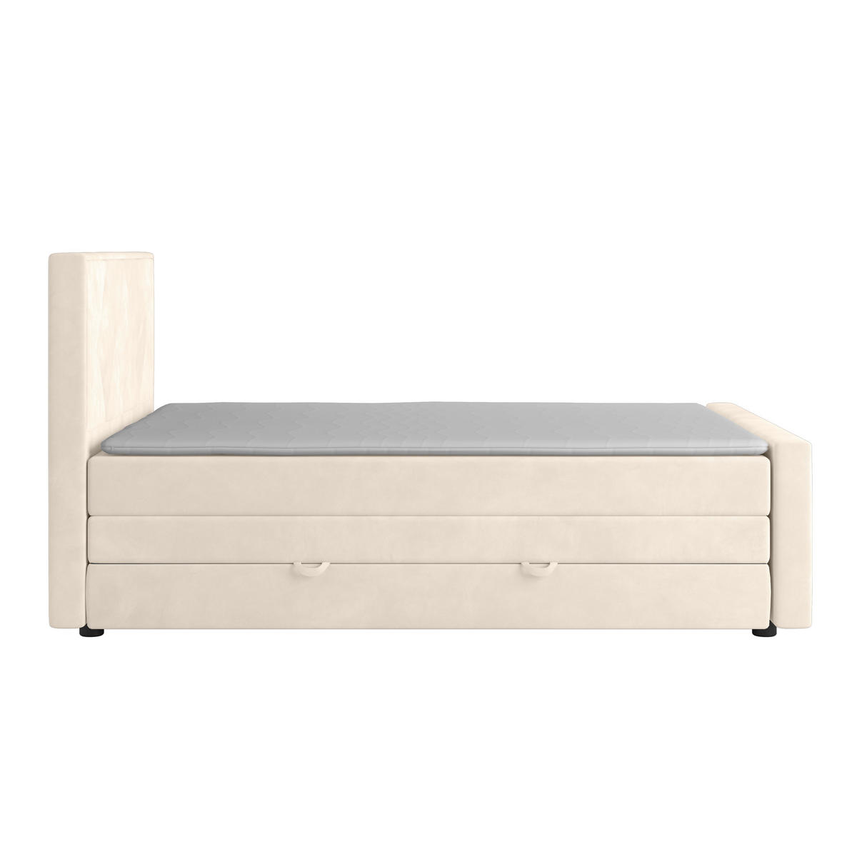 BOXSPRINGBETT 140/200 cm  in Weiss  - Weiss, Modern, Holz/Kunststoff (140/200cm) - MID.YOU