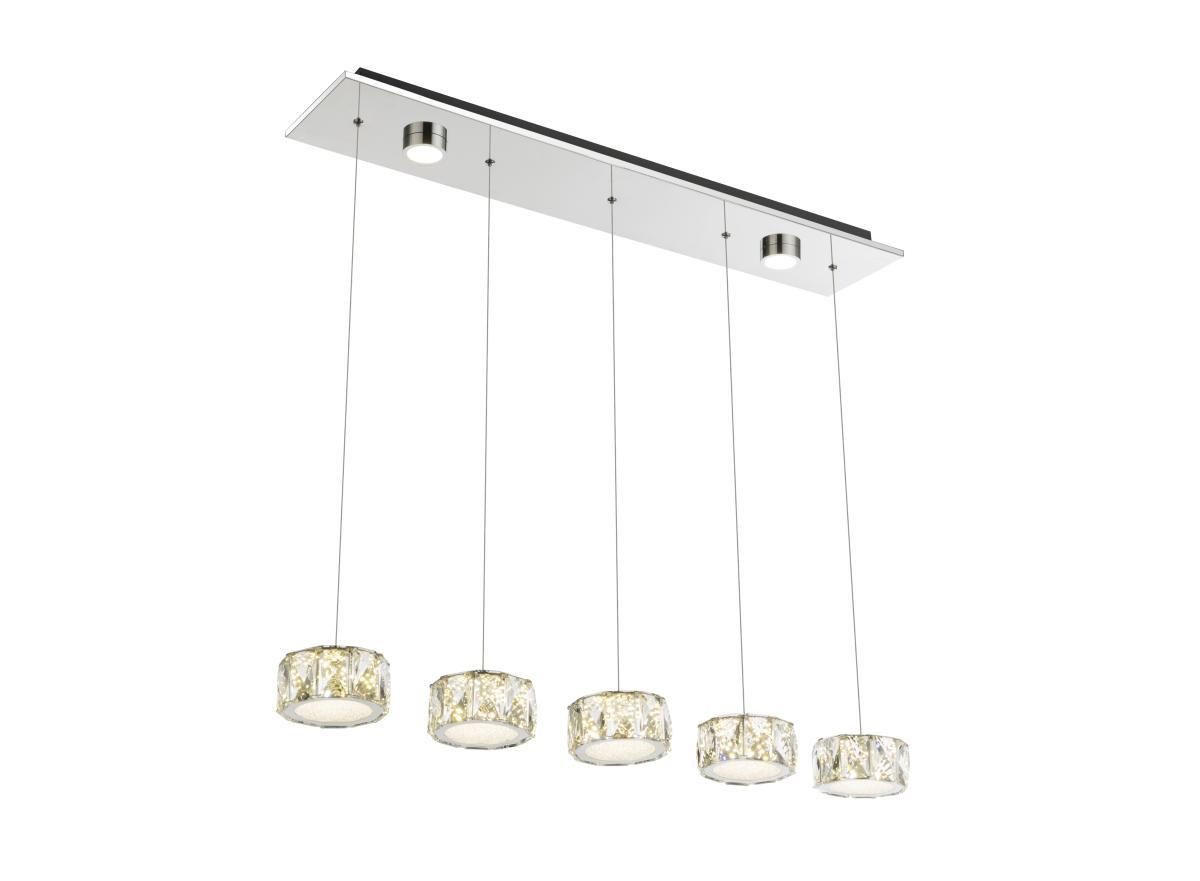 LED FÜGGŐLÁMPA 82/16/120 cm  - Romantik / Landhaus, műanyag/fém (82/16/120cm)