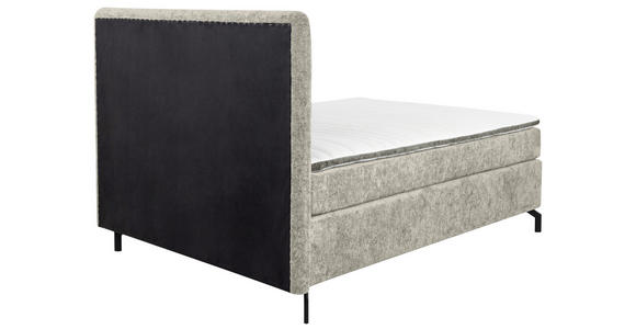 BOXSPRINGBETT 140/200 cm in Beige - Beige/Schwarz, Design, Textil/Metall (140/200cm) - Esposa