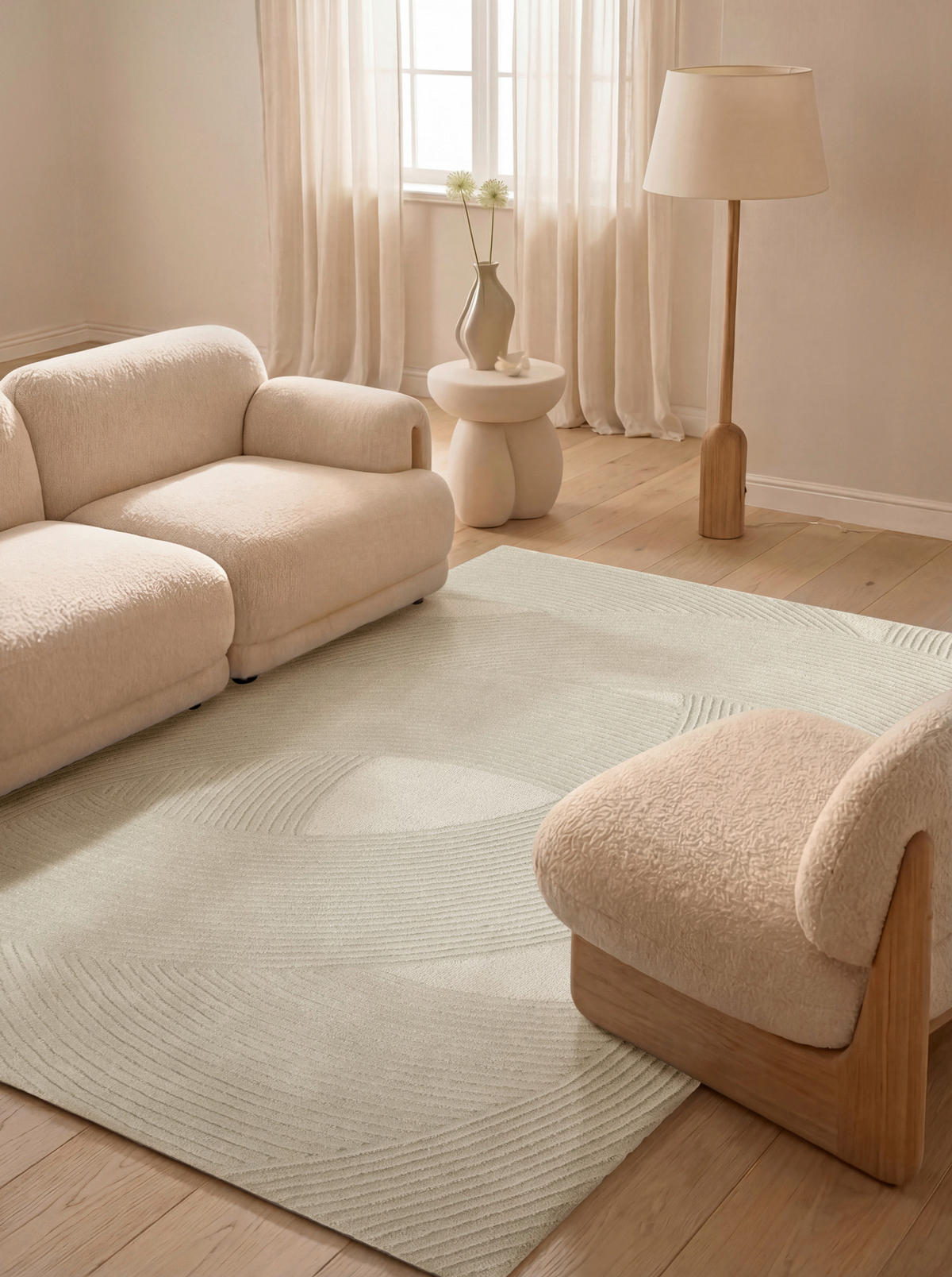 WOLLTEPPICH 200/300 cm Kensington Creme rechteckig  - Creme, Basics, Textil (200/300cm) - Ted Baker
