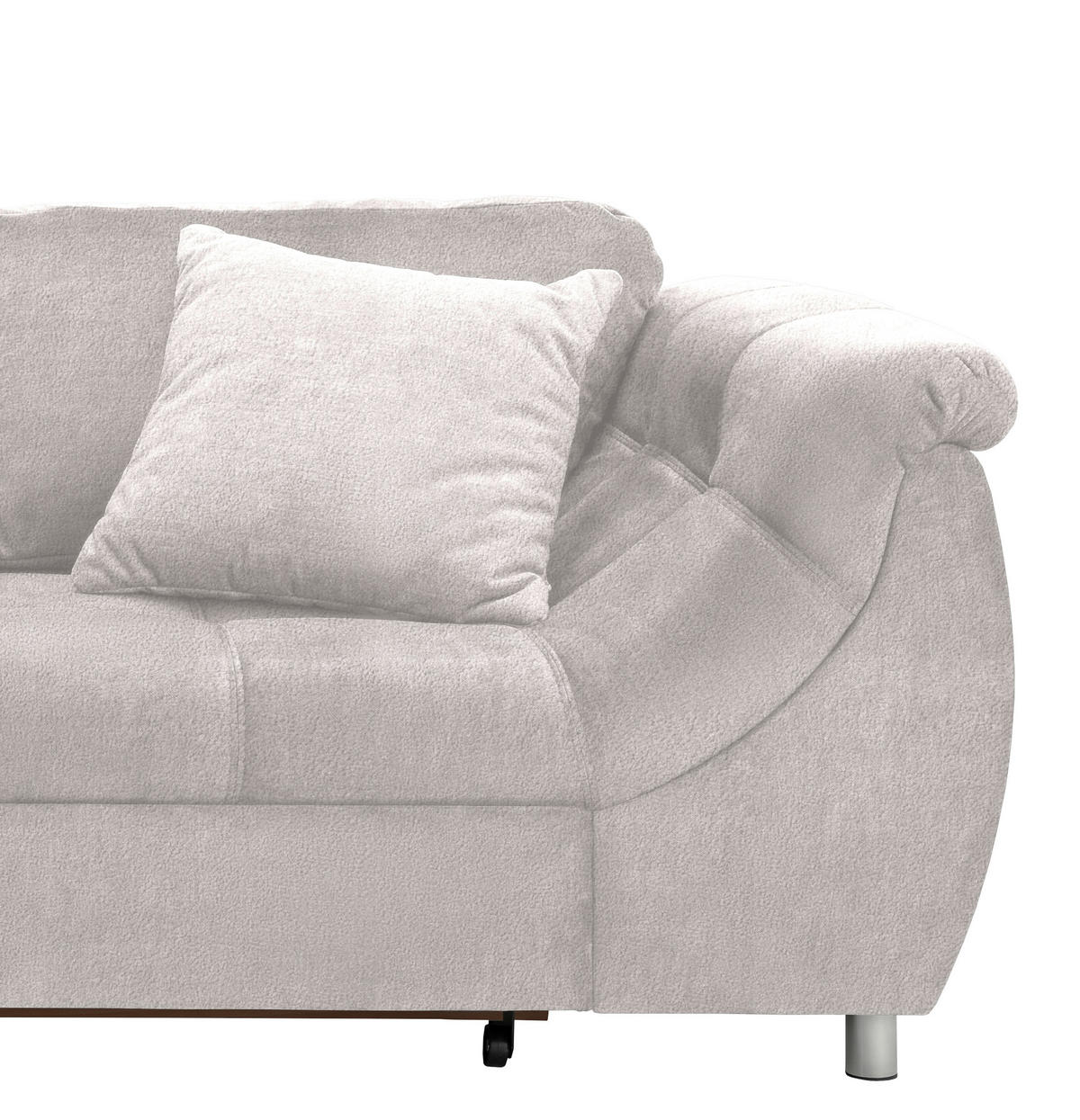 HÖRNSOFFA i mikrofiber beige  - beige/kromfärg, Design, textil/plast (190/250cm) - Livetastic
