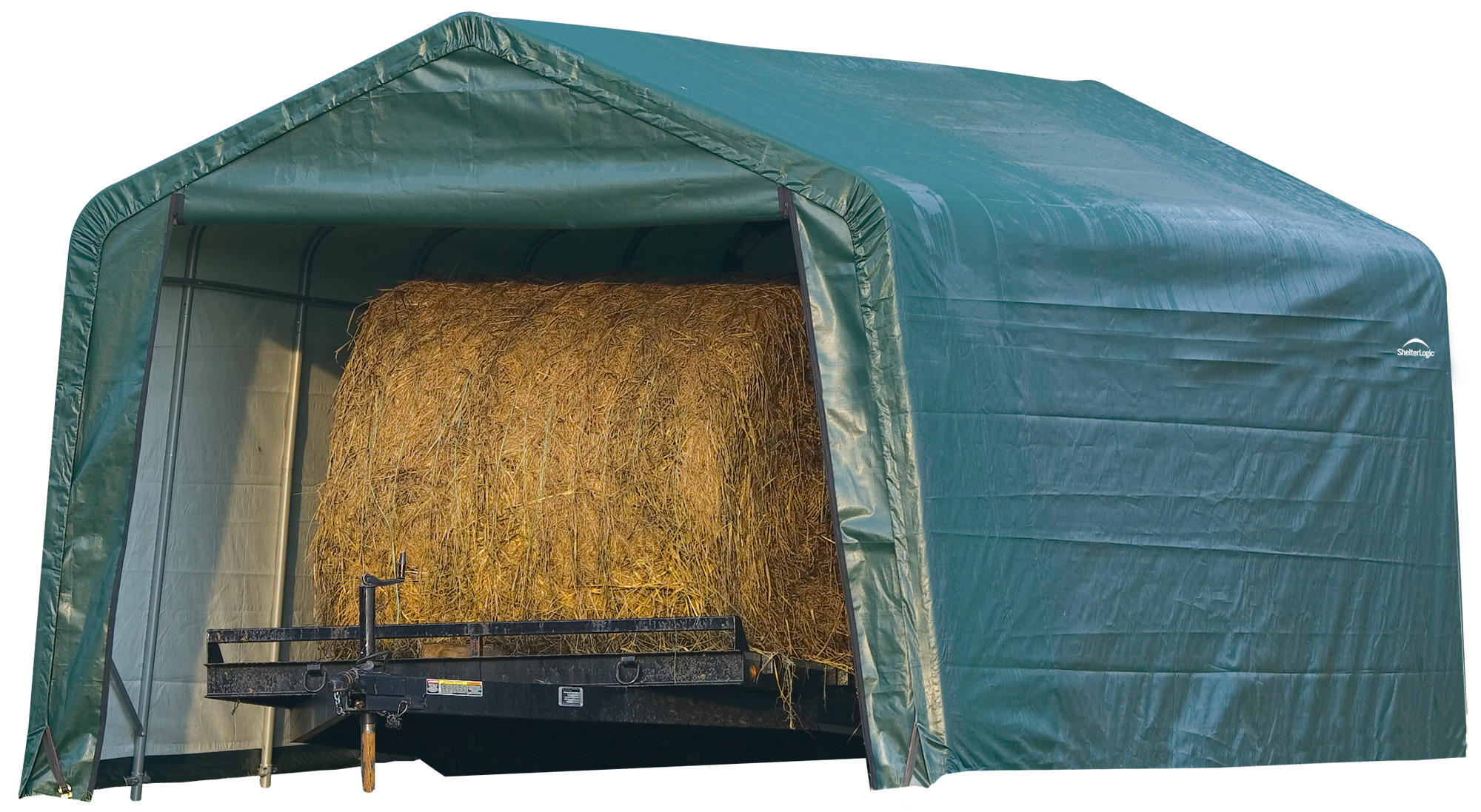 ZELTGARAGE  - Dunkelgrün, Basics, Kunststoff (610/380/260cm) - Ambia Garden