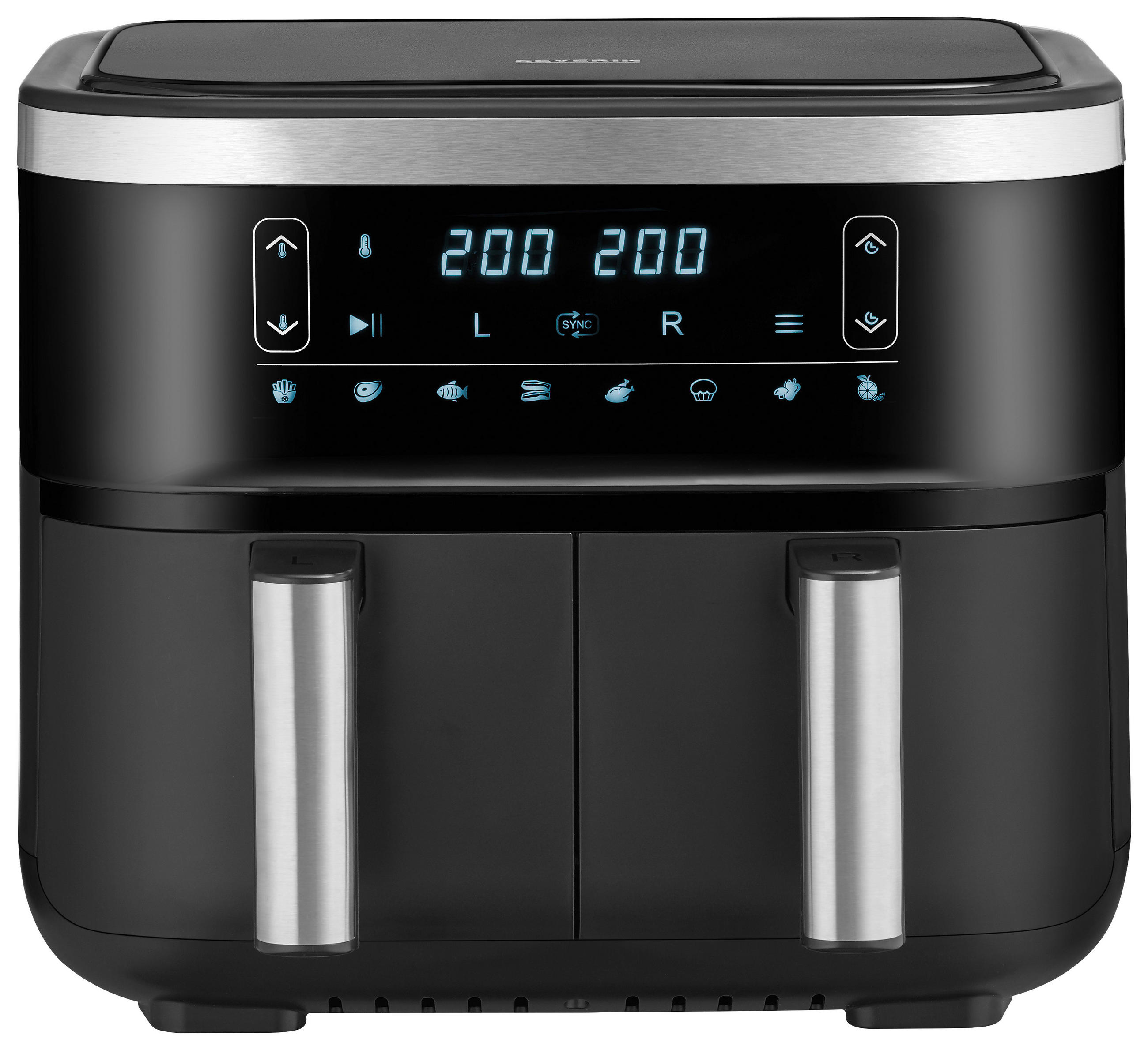 HEIßLUFTFRITTEUSE FR 2453 3.25 L  - Schwarz, Basics, Kunststoff/Metall (33,5/31,5/36,5cm) - Severin