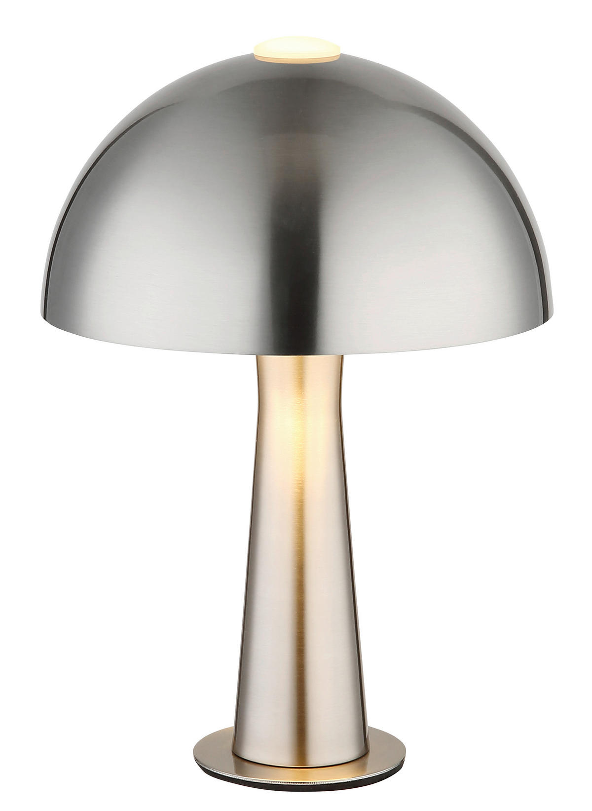 TISCHLEUCHTE Julia 20/28,5 cm  - Schwarz/Nickelfarben, Design, Kunststoff/Metall (20/28,5cm) - Globo