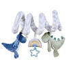BABYSCHALENMOBILE  - Blau/Grün, Basics, Kunststoff/Textil (22cm) - Patinio