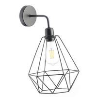 WANDLEUCHTE 24/24/30 cm   - Schwarz, Basics, Metall (24/24/30cm)