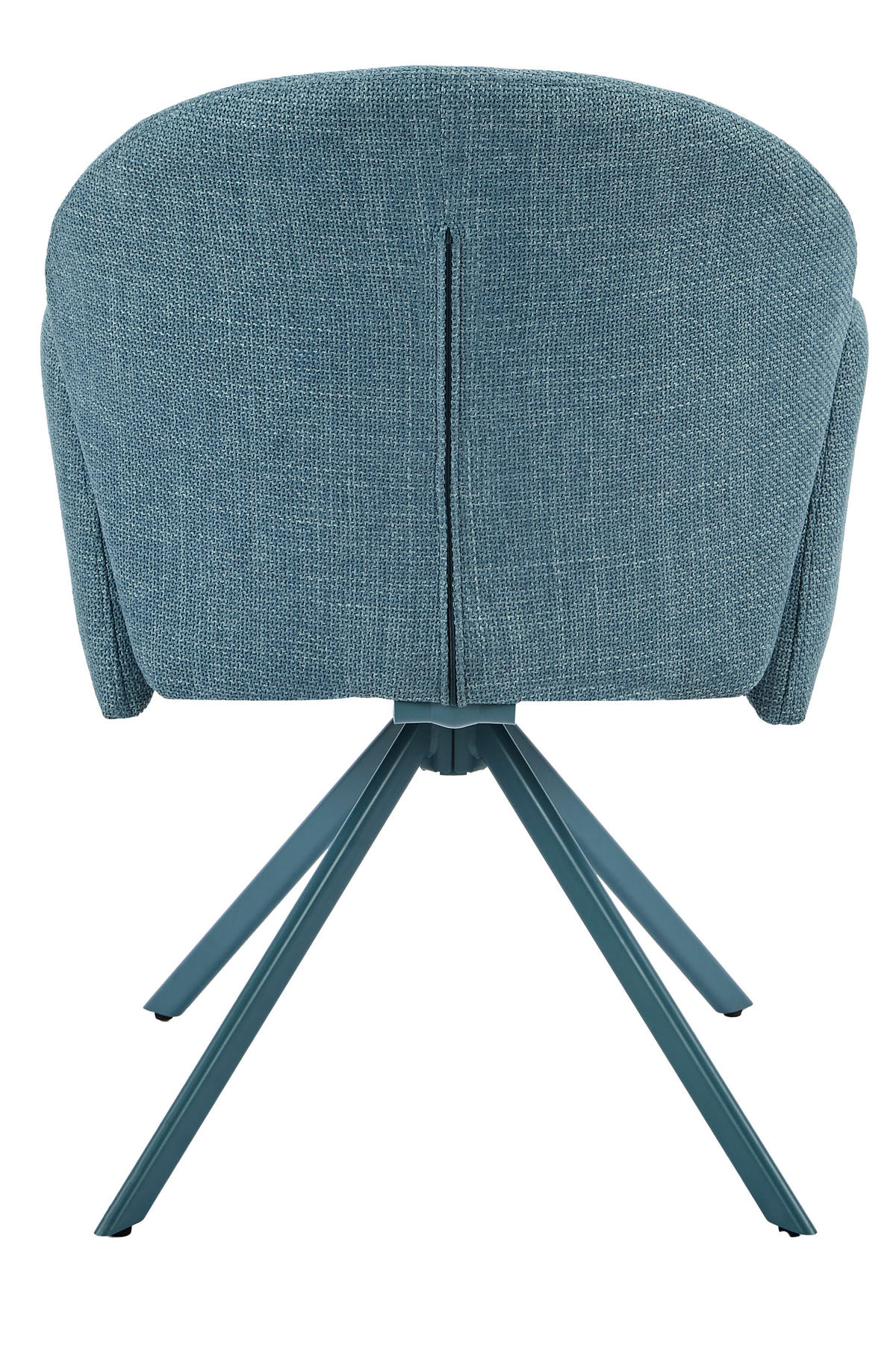 ARMLEHNSTUHL-SET 2 Stück  in Stahl Webstoff  - Petrol, MODERN, Textil/Metall (56,5/84/61cm) - MID.YOU