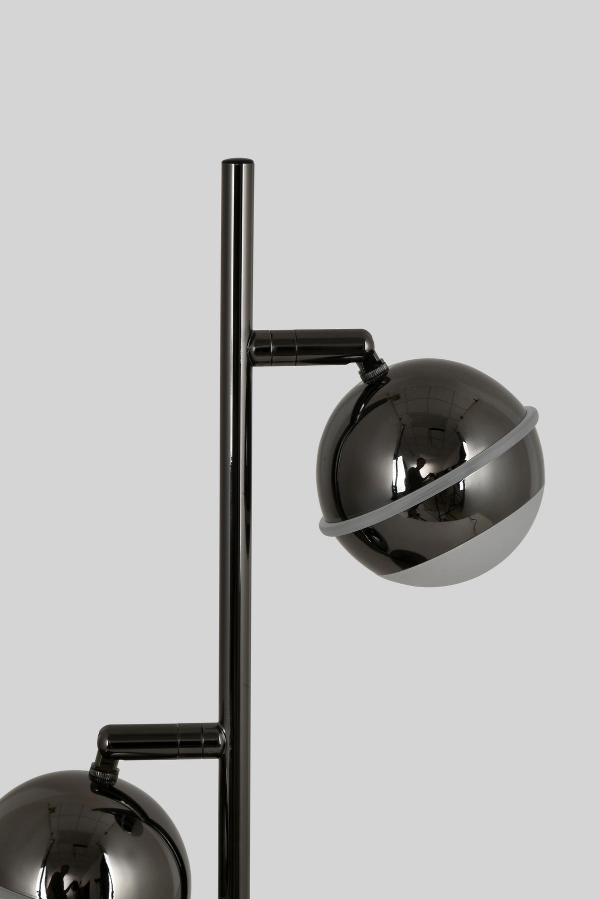 LED-TISCHLEUCHTE Biarritz 24/42/15 cm  - Schwarzchrom, Design, Kunststoff/Metall (24/42/15cm)