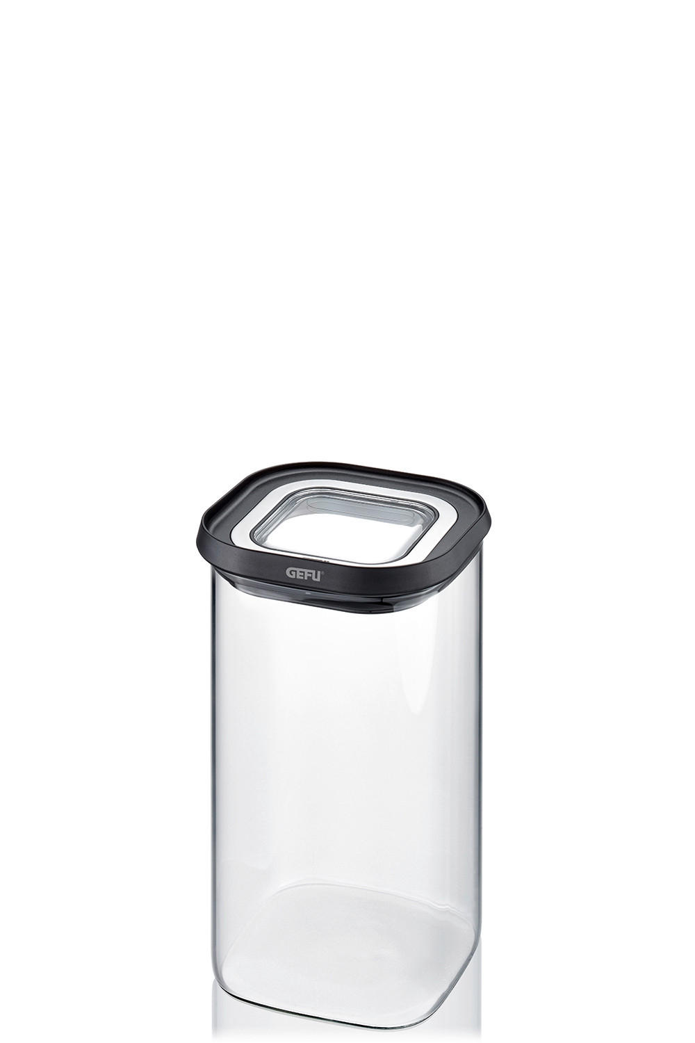 VORRATSDOSE PANTRY 1,4 L  - Edelstahlfarben/Transparent, Basics, Glas/Kunststoff (11/11/20cm) - Gefu