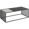 COUCHTISCH rechteckig Schwarz  - Schwarz, Design, Glas/Holzwerkstoff (120/60/40cm) - MID.YOU