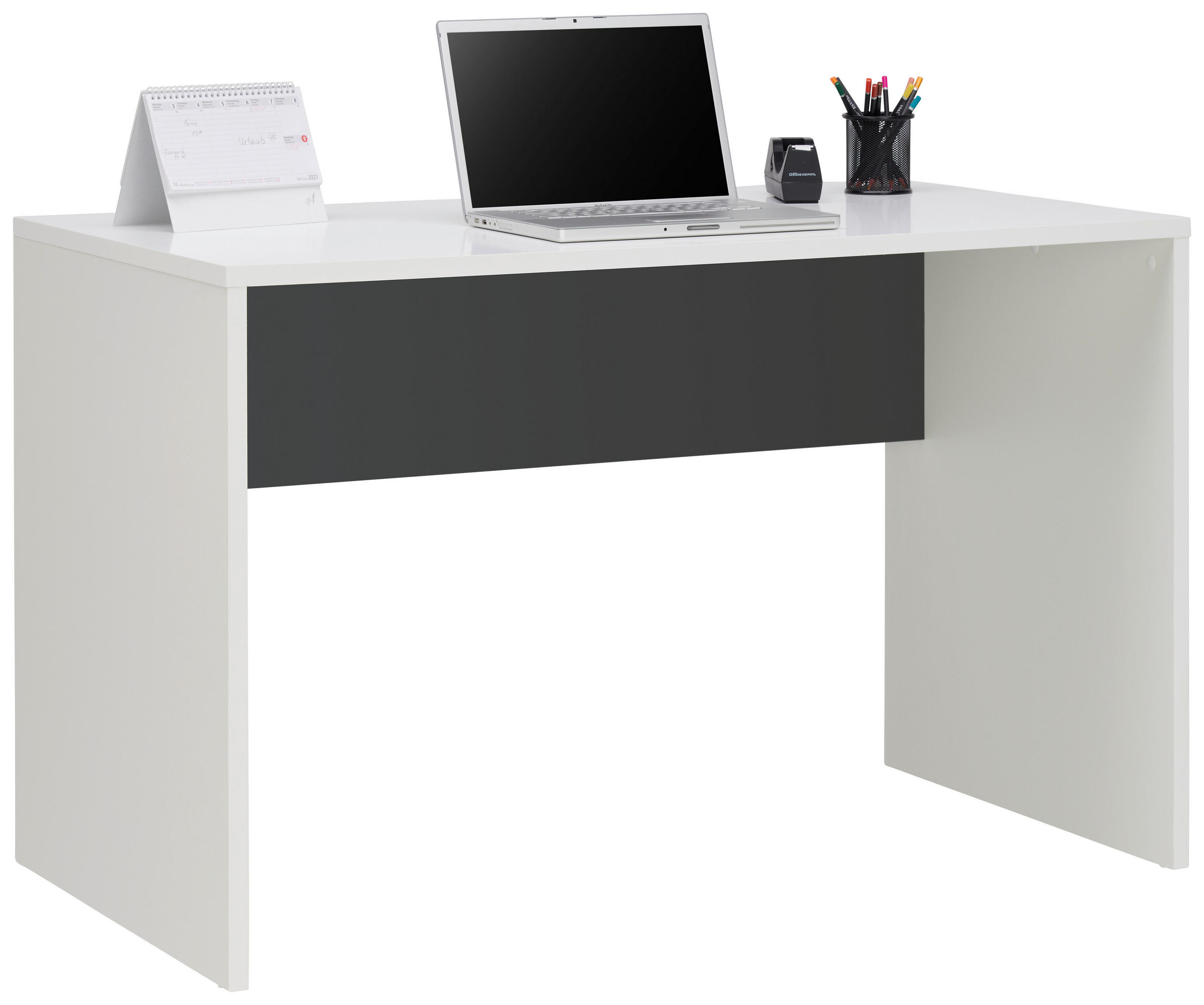 SCHREIBTISCH 120/67/76 cm  in Anthrazit, Weiß  - Anthrazit/Weiß, Basics, Holzwerkstoff (120/67/76cm) - MID.YOU