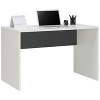 PSACÍ STŮL, antracitová, bílá, 120/67/76 cm - bílá/antracitová, Basics, kompozitní dřevo (120/67/76cm) - Hom`in