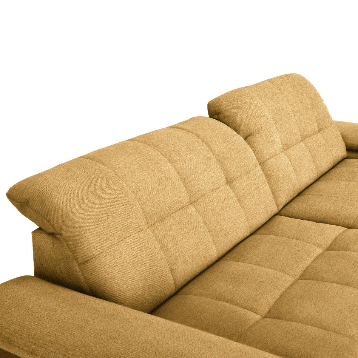 ECKSOFA in Webstoff Honig  - Schwarz/Honig, Design, Textil/Metall (265/180cm) - Carryhome