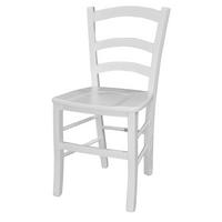 STOLICA  bijela  drvo      - bijela, Konvencionalno, drvo (43,5/86,5/49cm)