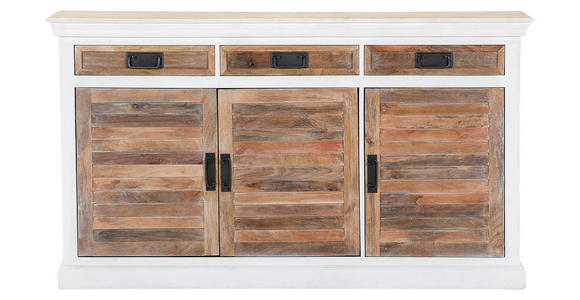 SIDEBOARD  in 160/90/40 cm  - Schwarz/Naturfarben, Design, Holz/Metall (160/90/40cm) - Landscape