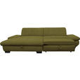 ECKSOFA in Mikrofaser Grün 198/290 cm - Schwarz/Grün, Design, Textil/Metall (198/290cm) - Xora