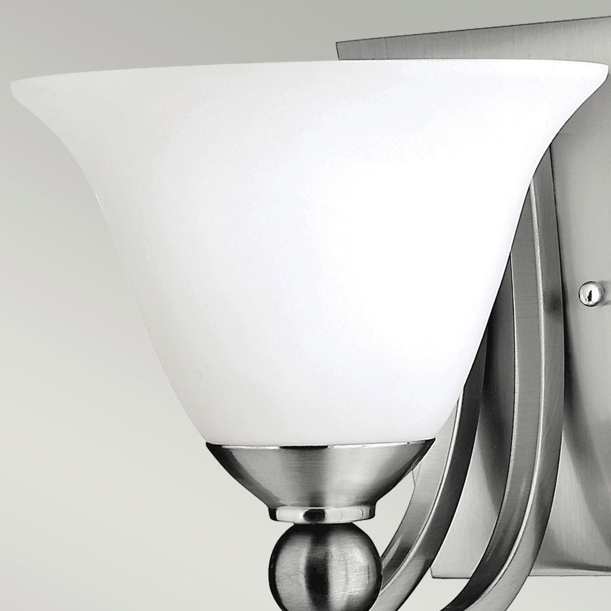 WANDLEUCHTE - Nickelfarben, Basics, Glas/Metall (19.7/21.6/22.2cm) - Elstead Lighting