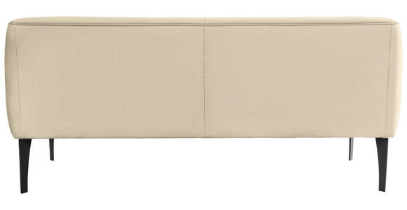 SITZBANK in Textil Beige  - Beige/Schwarz, KONVENTIONELL, Textil/Metall (177/85/72cm) - Moderano