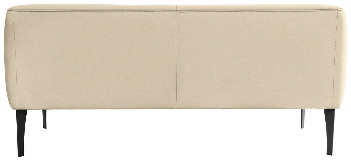 SITZBANK in Textil Beige  - Beige/Schwarz, KONVENTIONELL, Textil/Metall (217/85/72cm) - Moderano
