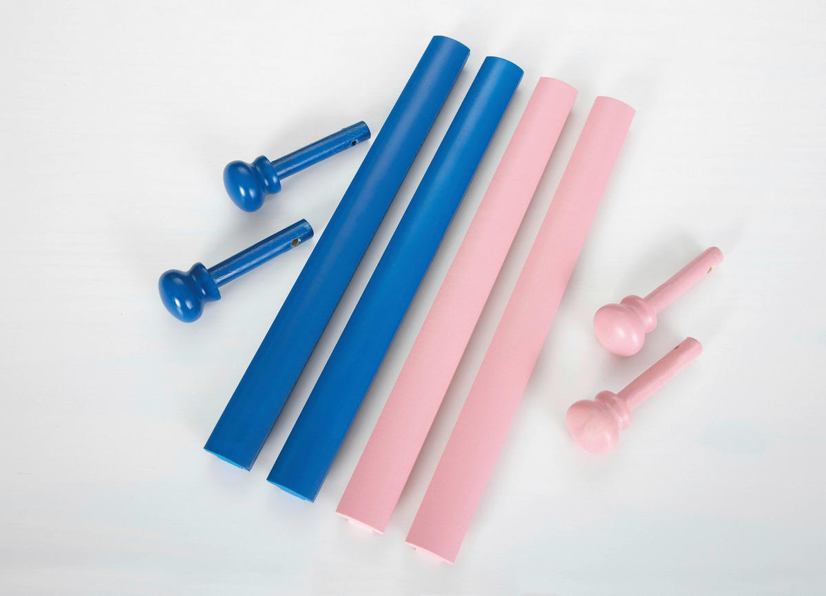 BUREAU DE JEUNESSE 109/55/63-96 cm  in Blau, Rosa, Weiss  - Blau/Weiss, Basics, Holz/Holzwerkstoff (109/55/63-96cm) - MID.YOU