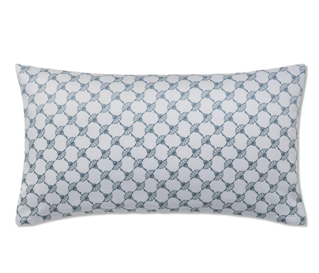 KISSENHÜLLE CORNFLOWER GLEAM 80/40 cm  - Blau/Grün, Basics, Naturmaterialien/Textil (80/40cm) - Joop!