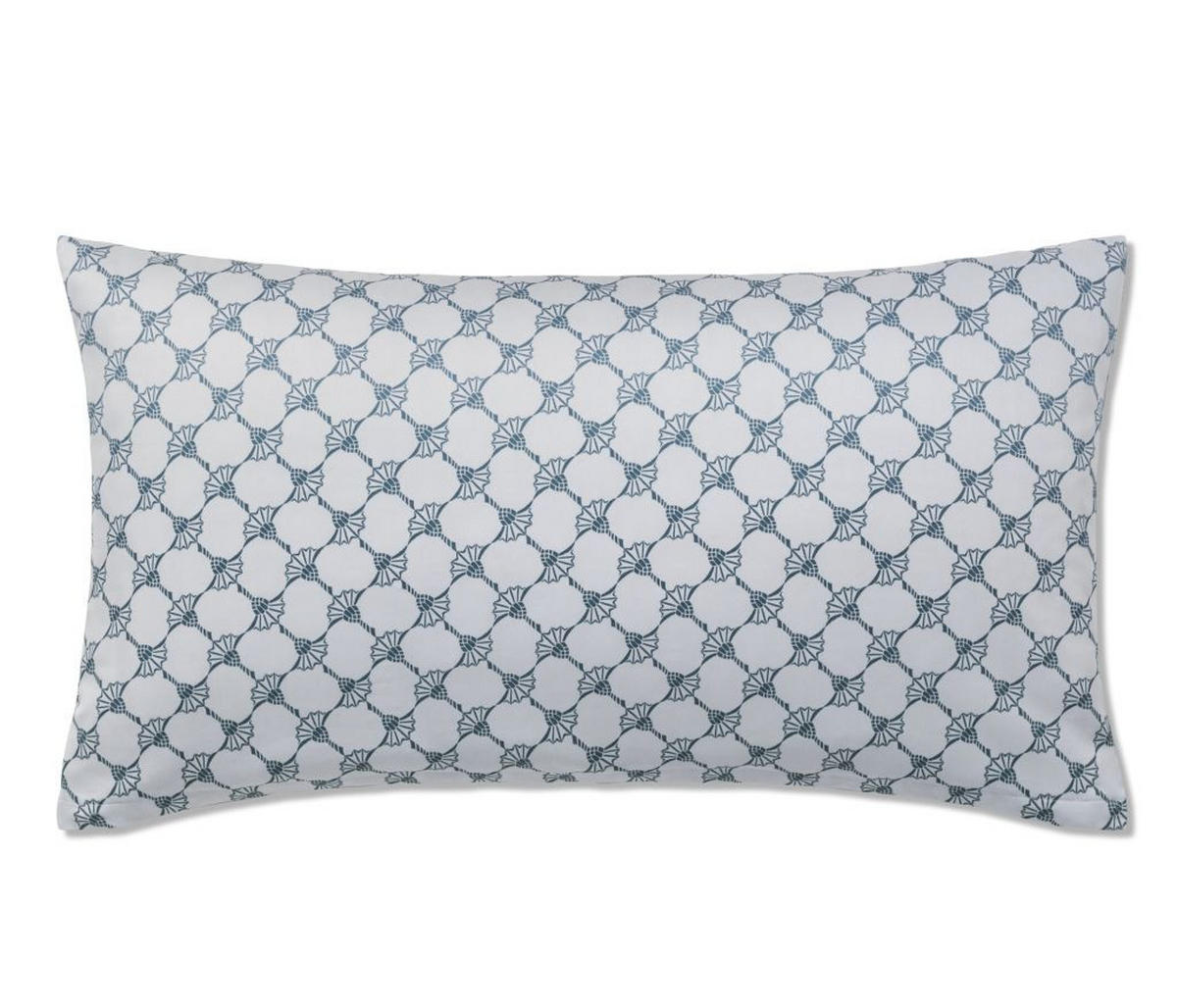 KISSENHÜLLE CORNFLOWER GLEAM 80/40 cm  - Blau/Grün, Basics, Naturmaterialien/Textil (80/40cm) - Joop!